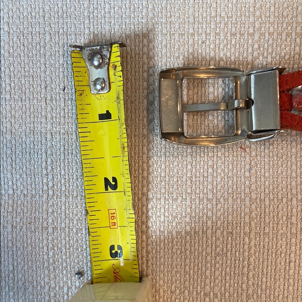 Jose Corel Vitage made in France Stylish Red leather belt with Beaded Band - Picture 9 of 10
